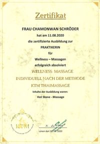 200811 Zertifikat Wellness Hotstone Massage